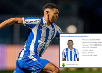 Após período de empréstimo no Avaí, Emerson Negueba volta a figurar como jogador do Cuiabá