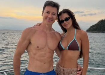 Vera Viel curte férias na praia com Rodrigo Faro e filhas após vencer câncer raro