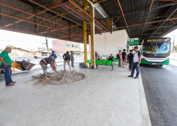 Obras no Terminal do CPA 3 melhoram acesso e circulação de ônibus e de passageiros