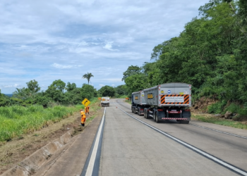 Tráfego na Serra de São Vicente é alterado para manutenção e implantação de câmeras