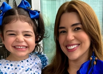 Vivian Amorim ajuda filha a tirar primeiro dente de leite e compartilha momento: Fofo’