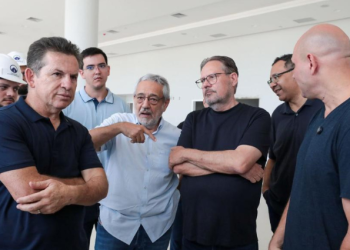 “Será um dos melhores hospitais de MT”, diz Mauro Mendes ao acompanhar avanço do novo Júlio Müller