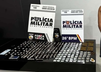 Faccionado é preso com 174 porções de drogas prontas para venda