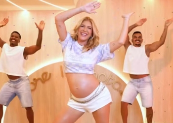 Lore Improta dança hit de Léo Santana e mostra disposição com barrigão de gravida