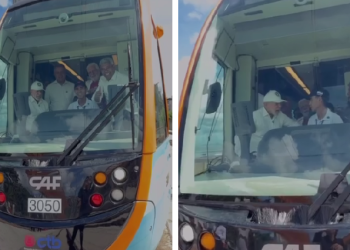 Lula vistoria e faz passeio no VLT que era para ser de Cuiabá, mas foi vendido à Bahia