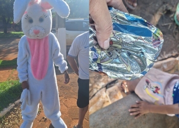 “Coelhinho do CV” é preso ao distribuir ovos para atrair crianças ao crime