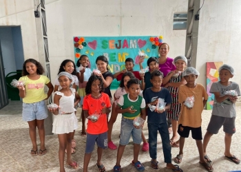 Assistência Social realiza oficinas de Páscoa e atende 420 crianças em 14 unidades