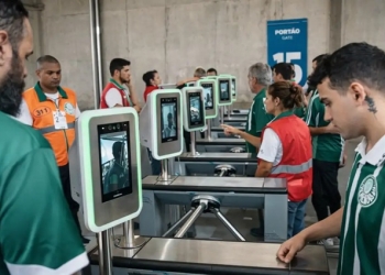 Reconhecimento facial amplia público nos estádios e reforça segurança