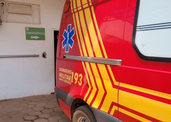 Corpo de Bombeiros socorre homem com lâmina de lixadeira empalada na perna