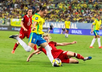 Arena Pantanal recebe 12.956 torcedores em vitória do Brasil sobre Canadá