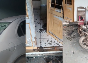 Armada com faca, mulher invade residência do ex-companheiro e causa quebra-quebra