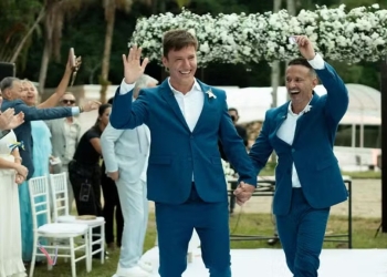 Felipe Suhre celebra casamento com Erick Andrade em cerimônia no Rio: ‘Foi lindo’