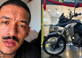 Motocicleta roubada da esposa de cantor cuiabano Léuo Araújo é recuperada pela polícia