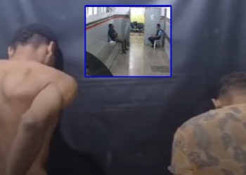 Criminosos invadem UPA para roubar arma de vigilante, trocam tiros e acabam presos