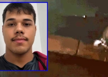 Vídeo mostra momento em que jovem morre após carro bater em carreta e pegar fogo em MT