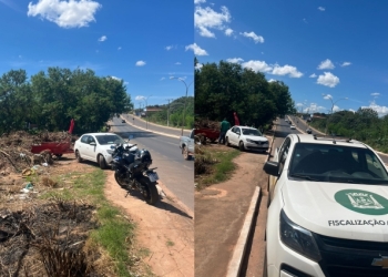 Motorista é detido após ser flagrado descartando lixo em local irregular de VG