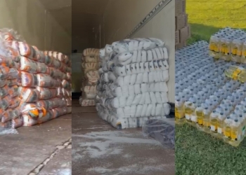 Motorista de caminhão é preso suspeito de distribuir cestas básicas para facção criminosa