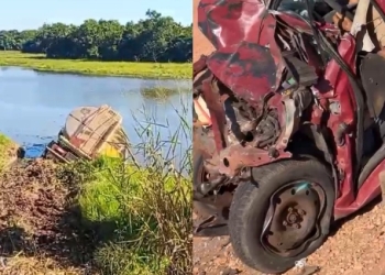 Idoso morre após provocar grave acidente com caminhão-tanque e moto na MT-246