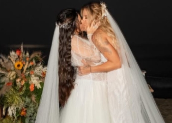 Lauana Prado e Tati Dias oficializam união em cerimônia intimista à beira-mar: ‘Sim’
