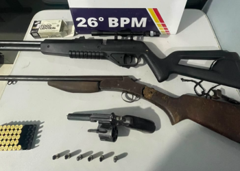 Polícia Militar prende homem que agrediu e ameaçou esposa com arma de fogo