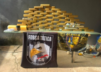 Gefron apreende mais de 63 kg de cocaína, prende trio e causa prejuízo de R$ 1,2 milhão ao crime