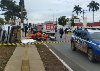 Mulher morre atropelada após colisão entre veículos na Avenida da FEB
