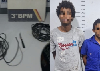 Dupla é presa suspeita de furtar fios elétricos em condomínio de luxo na capital