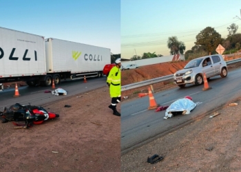 Motociclista morre após acidente com carreta na região do Bom Sucesso