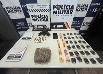 Faccionados são presos com pistola, munições e porções de maconha durante operação da PM