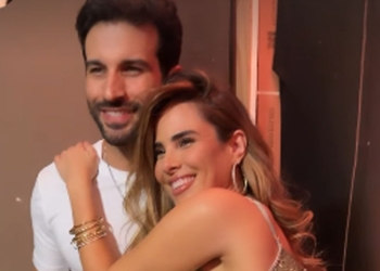 Wanessa Camargo prestigia ‘Roda Sambay’ agarradinha com Bruno Bevan: ‘Especial’