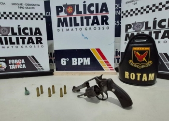 Membros de facção criminosa são presos com arma de fogo durante abordagem policial