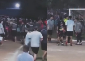 Confusão generalizada durante jogo termina com intervenção da PM no Pedra 90