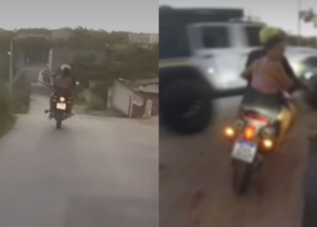 Adolescente foge da PM em motocicleta, trafega na contramão e é apreendido após cerco policial