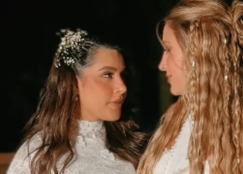 Tati Dias celebra véspera do casamento com Lauana Prado e declara: ‘Brindamos a vida
